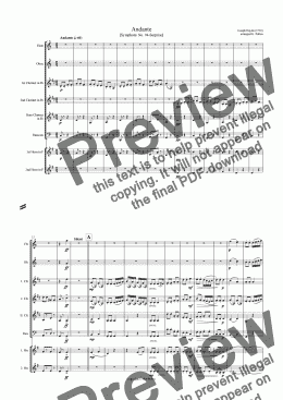 page one of Andante [Symphony No. 94-Surprise] (ME)