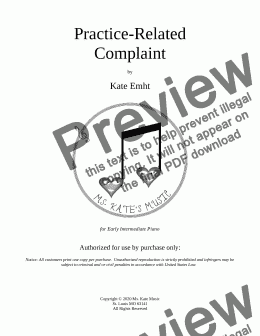 page one of Practice-Related Complaint
