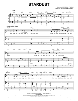 page one of Stardust [Jazz version] (arr. Brent Edstrom) (Piano & Vocal)