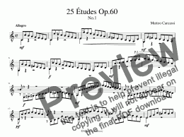 page one of 25 Etudes Op.60 - compeleted (for iPad / Notation only)