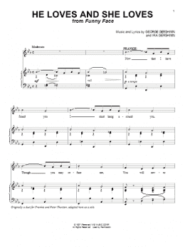 page one of He Loves And She Loves (Piano & Vocal)