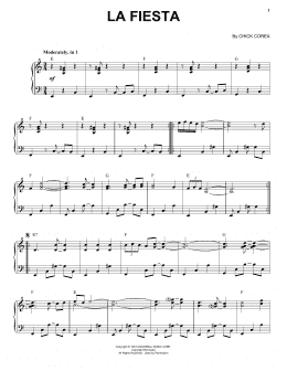 page one of La Fiesta (Piano Solo)