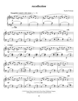 page one of recollection (Piano Solo)