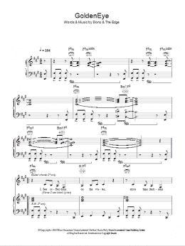 page one of GoldenEye (Piano, Vocal & Guitar Chords)