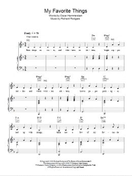 page one of My Favorite Things (Piano, Vocal & Guitar Chords)