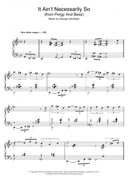 page one of It Ain't Necessarily So (from Porgy And Bess) (Piano Solo)