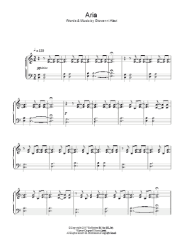 page one of Aria (Piano Solo)
