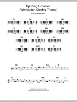 page one of Sporting Occasion (Wimbledon Closing Theme) (Piano Chords/Lyrics)