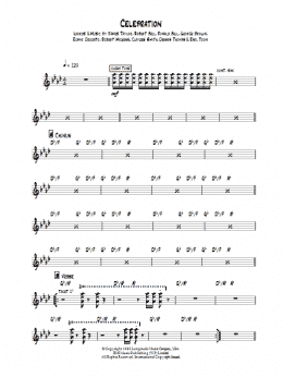 page one of Celebration (Easy Guitar)