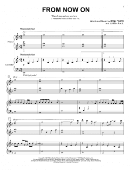 page one of From Now On (from The Greatest Showman) (Piano Duet)