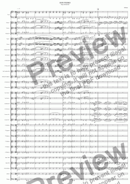 page one of Don Pedro - Banda - Full Score
