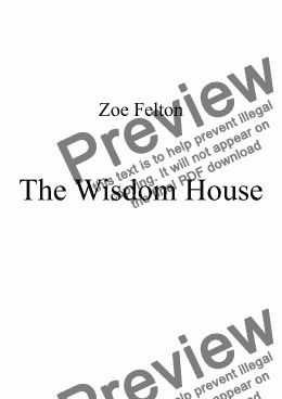 page one of The Wisdom House