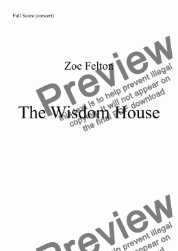 page one of The Wisdom House (ensemble)