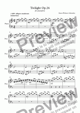 page one of Twilight Op.26