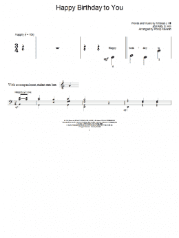 page one of Happy Birthday To You (arr. Phillip Keveren) (Educational Piano)