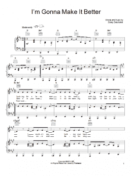 page one of I'm Gonna Make It Better (Piano, Vocal & Guitar Chords (Right-Hand Melody))