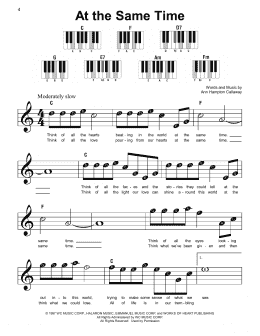 page one of At The Same Time (Super Easy Piano)