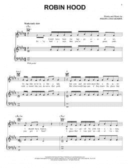 page one of Robin Hood (Piano, Vocal & Guitar Chords (Right-Hand Melody))