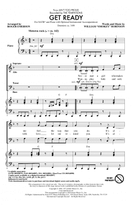 page one of Get Ready (from Ain't Too Proud) (arr. Roger Emerson) (SATB Choir)