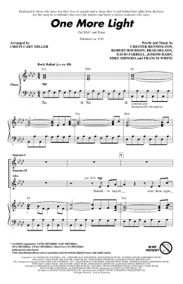 page one of One More Light (arr. Cristi Cary Miller) (SSA Choir)