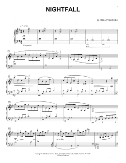 page one of Nightfall (Piano Solo)