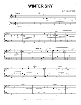 page one of Winter Sky (Piano Solo)