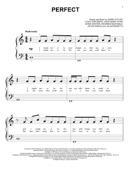 page one of Perfect (Big Note Piano)