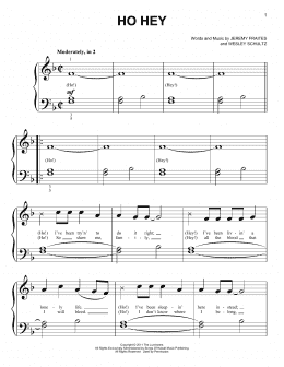 page one of Ho Hey (Big Note Piano)