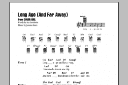 page one of Long Ago (And Far Away) (Ukulele Chords/Lyrics)
