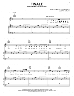 page one of Finale (Piano, Vocal & Guitar Chords (Right-Hand Melody))