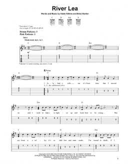 page one of River Lea (Easy Guitar Tab)