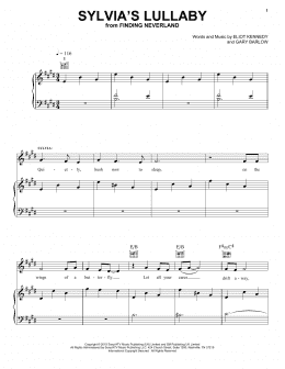 page one of Sylvia's Lullaby (Piano, Vocal & Guitar Chords (Right-Hand Melody))