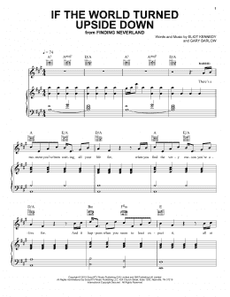 page one of If The World Turned Upside Down (Piano, Vocal & Guitar Chords (Right-Hand Melody))