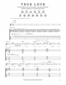 page one of True Love (Guitar Tab)