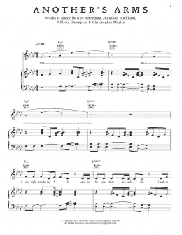 page one of Another's Arms (Piano, Vocal & Guitar Chords (Right-Hand Melody))