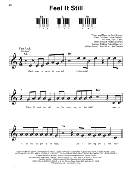 page one of Feel It Still (Super Easy Piano)