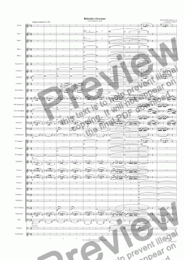 page one of Hebrides Overture