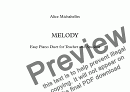 page one of Melody 