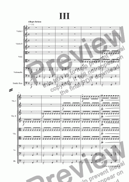 page one of Prelude, Fugue and Allegro - 3