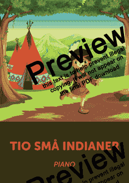 page one of Tio små indianer