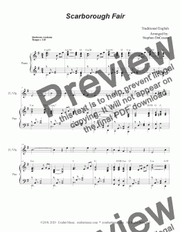 Scarborough Fair Sheet music for Flute (Solo)