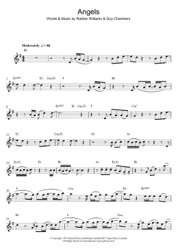 page one of Angels (Alto Sax Solo)