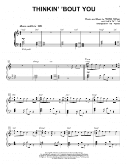 page one of Thinkin' 'Bout You (Piano Solo)