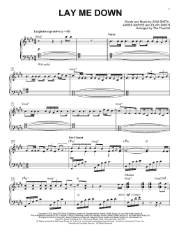 page one of Lay Me Down (Piano Solo)