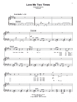 page one of Love Me Two Times (Piano & Vocal)