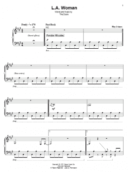 page one of L.A. Woman (Piano & Vocal)