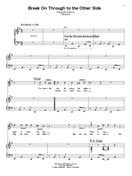 page one of Break On Through To The Other Side (Piano & Vocal)