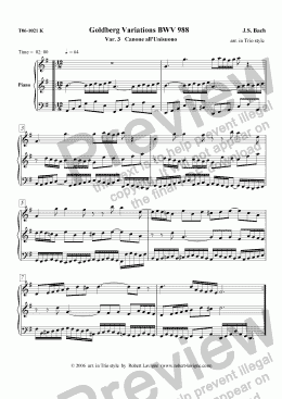 page one of BWV 988 Goldberg Variations (3_Canons-Trio)