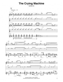 page one of The Crying Machine (Guitar Tab)