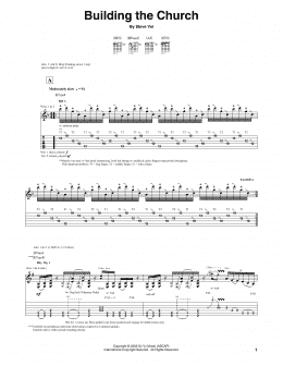 page one of Building The Church (Guitar Tab)